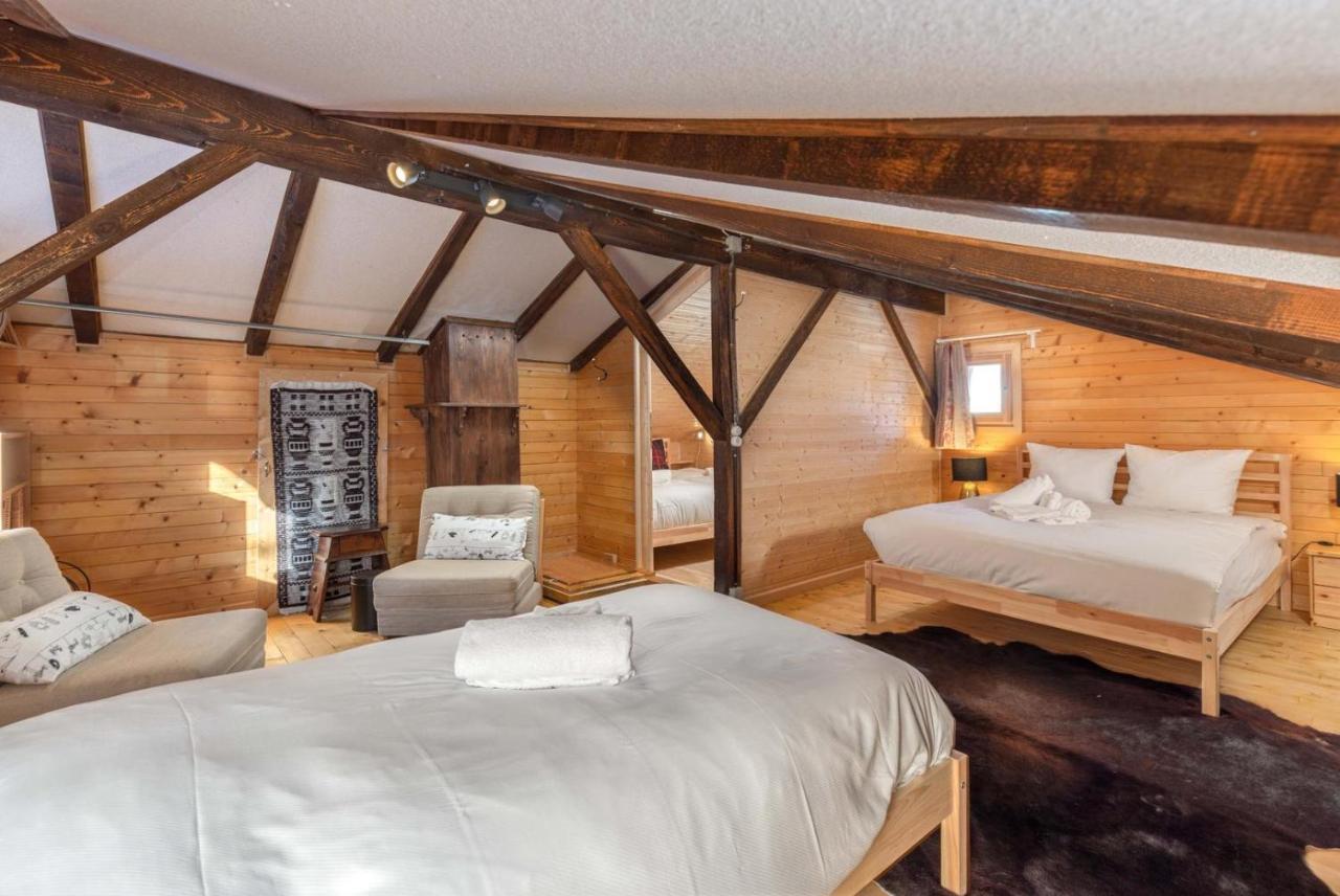 Chalet Noisette Authentic Swiss Chalet Perfect For Families La Tzoumaz Bagian luar foto