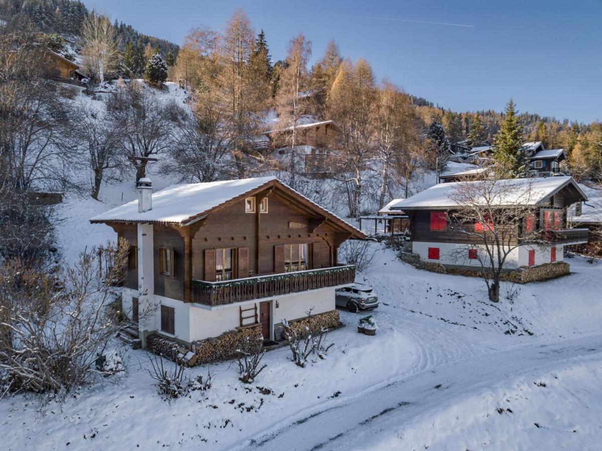 Chalet Noisette Authentic Swiss Chalet Perfect For Families La Tzoumaz Bagian luar foto